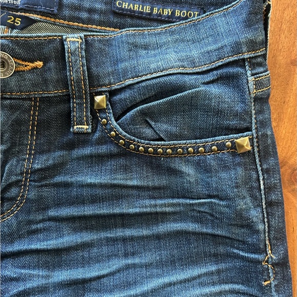 Lucky Brand Charlie Baby Boot Jeans Size 0/25 - Picture 3 of 11